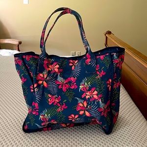 Tommy Bahama Blue Floral Tote